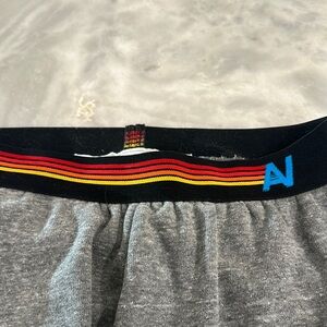 Aviator Nation Gray Sweatpants with Multicolor Waistband
